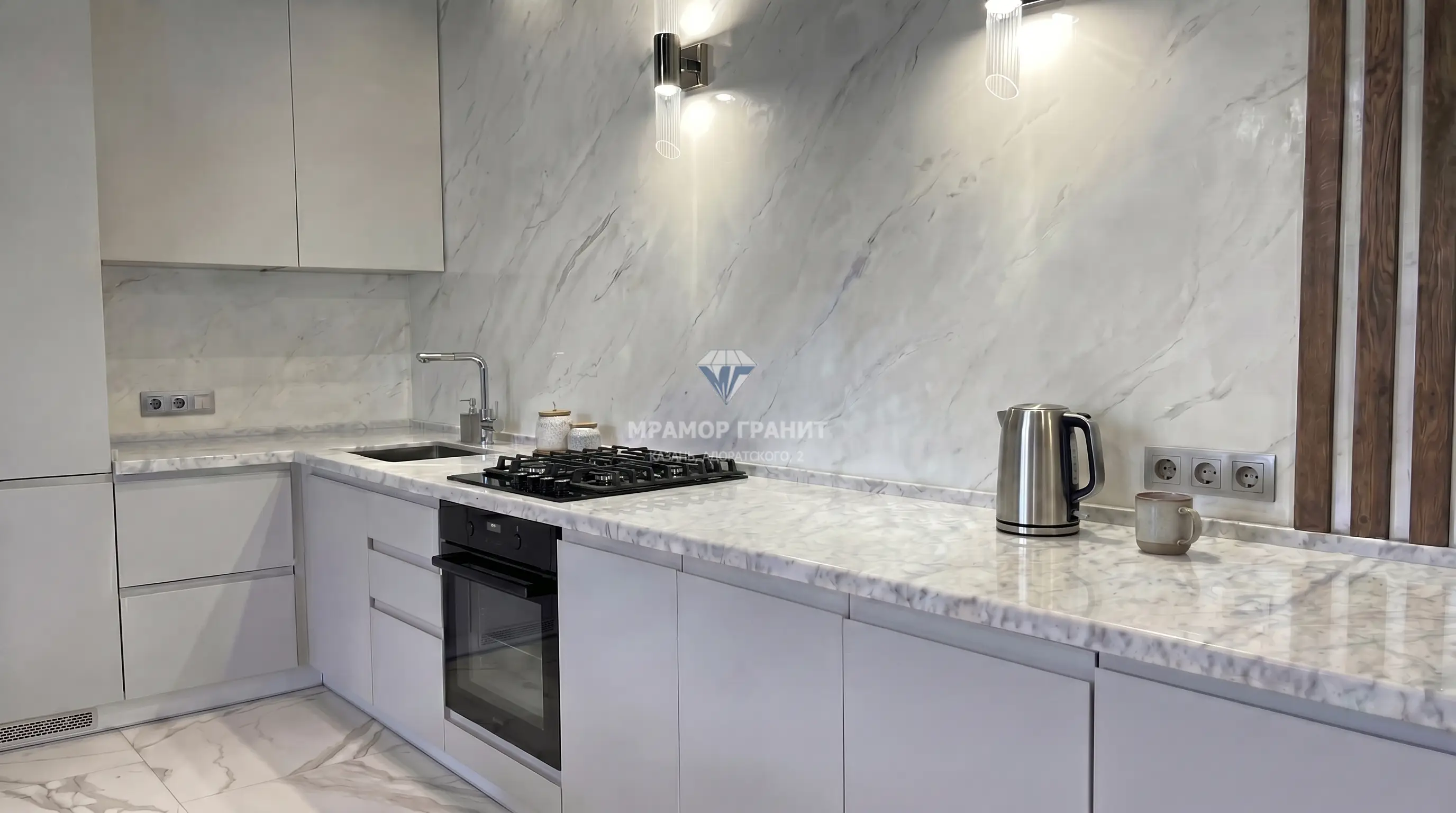 Мрамор Bianco Carrara